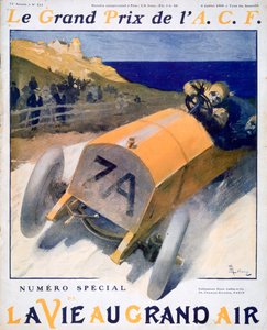 French Grand Prix, cover of the magazine La Vie au Grand Air, 1908 by Unbekannt