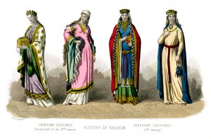 French Costume: Capetian, 10th-11th Century by Unbekannt