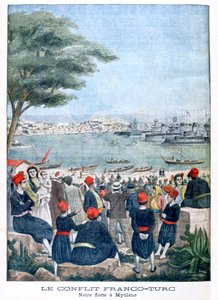 French fleet at Mytilene Lesbos