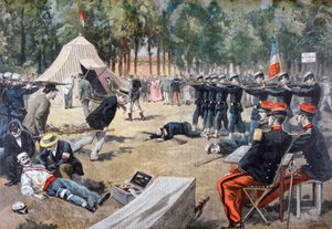 French military manoeuvres: first-aid workers
