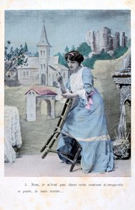 French postcard, c1900