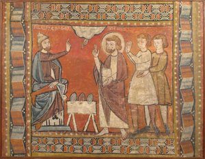 Fresco with Miracle of the Jewels by Unbekannt