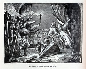 Friedrich Barbarossa at Susa by Unbekannt