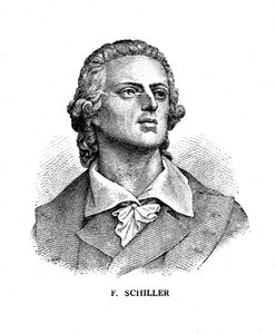 Friedrich Schiller, German poet, philosopher, historian, and dramatist by Unbekannt
