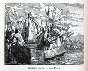 Friedrich crossing to Asia Minor by Unbekannt