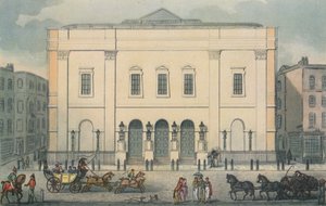 Front View of the Theatre Royal, Drury Lane, Westminster, London