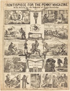 Frontispiece for the Penny Magazine of the Society for the Diffusion of Knowledge by Unbekannt