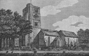 Fulham Church in 1812 1911 by Unbekannt