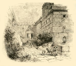 Gate of the Lions at Mycenae, 1890 by Unbekannt