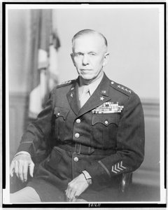 Gen. George Catlett Marshall, half-length portrait, seated, facing slightly left, in uniform, c.1944
