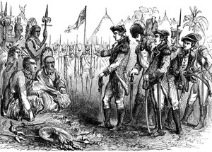 General Burgoyne Addressing the Indians, 1777, c. 1880