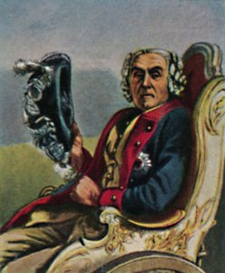 General Fouqué 1698-1774 - Painting by Menzel by Unbekannt
