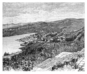 General view of Castries, St Lucia Island