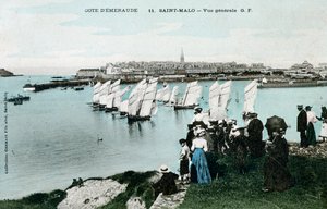 General view of Saint Malo, Brittany, France by Unbekannt