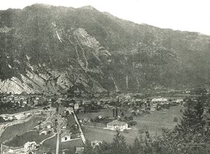 General view of the town of Interlaken, Switzerland by Unbekannt