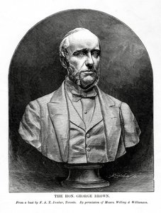 George Brown, Scottish-born Canadian Journalist and Politician, 19th century by Unbekannt