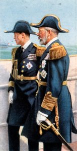 George V and the Prince of Wales Reviewing the Fleet, July 26th, 1924