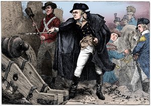 George Washington at the siege of Yorktown, Virginia by Unbekannt