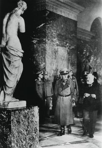 German Field Marshal von Rundstedt Visiting the Louvre, Occupied Paris