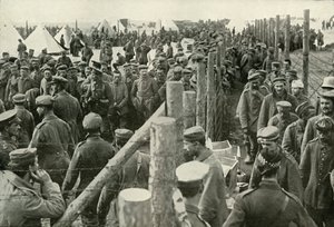 German Prisoners Entering the Cages, 1919 by Unbekannt