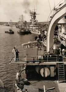 German fleet visit in Swinoujscie, 1933 by Unbekannt