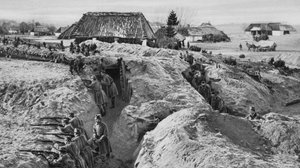 German Infantry in Trenches at Jasionna, Poland, World War I by Unbekannt
