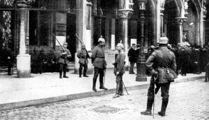 German occupation of Brussels, First World War, 1914 by Unbekannt