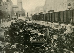 German Sailors at Antwerp, Belgium, First World War by Unbekannt
