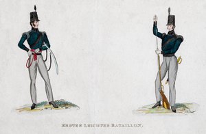 German soldiers from the Waterloo period