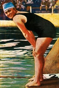 German swimmer Hilde Schrader, 1928