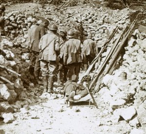 German Wounded, Thiaumont, Verdun, Northern France, c1914-c1918