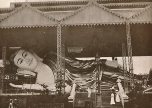 Gigantic Reclining Figure of Buddha, Pegu by Unbekannt