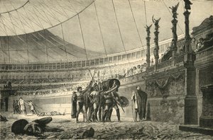 Gladiators Saluting The Emperor Before Joining Combat