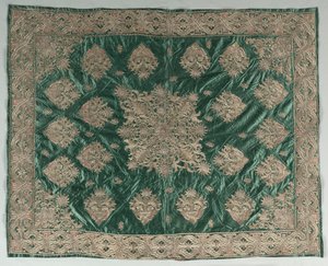Gold-Thread Embroidered Cover by Unbekannt