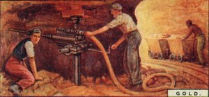 Gold - Drilling Blast Holes, South Africa, 1928
