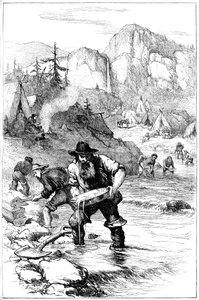 Gold Washing in California, c1840s c1880 by Unbekannt