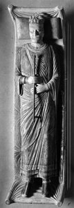 Gothic Art: Lying King Henry II of England (1133-1189) in the Abbey of Fontevrault (Fontevraud) (Maine et Loire) by Unbekannt