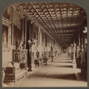 Grand Corridor, Windsor Castle, England, c1910