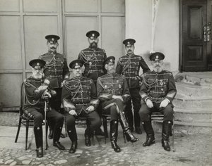 Grand Duke Nicholas Nikolaevich the Elder of Russia, Prince Vasilchikov and Count Voron by Unbekannt