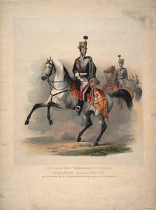 Grand Prince Alexander Nikolayevich as Colonel-in-Chief of the Austrian 4th Hussar Regiment by Unbekannt