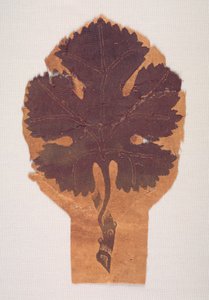 Grape Leaf from a Curtain by Unbekannt