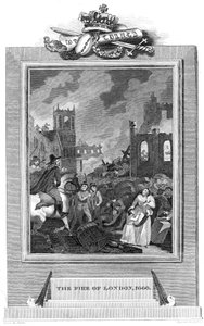 Great Fire of London, 1666 by Unbekannt
