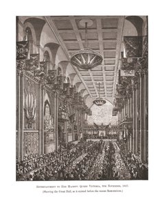 Great Hall, Guildhall, 1837, 1886 by Unbekannt
