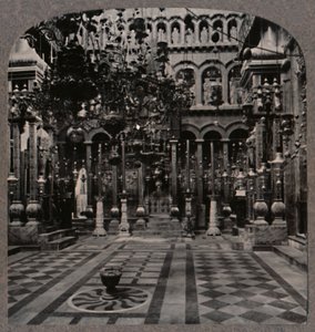 Greek Cathedral in the Holy Sepulchre Church, Jerusalem, c1900 by Unbekannt
