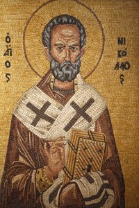 Greek Orthodox Icon Depicting Saint Nicholas in St George