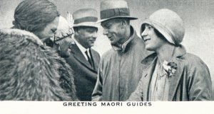 Greeting Maori Guides by Unbekannt