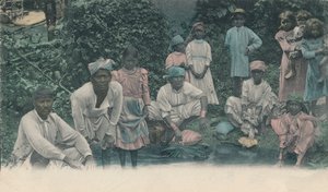 Greetings from Jamaica. Coolies Washing by Unbekannt