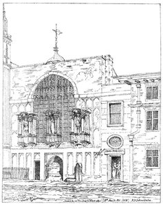 Guildhall Chapel, King Street, Cheapside, London, 1886 by Unbekannt