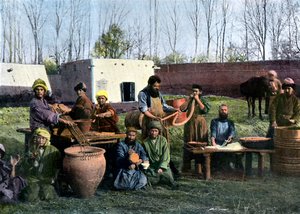 Gut-dressing works, Bukhara, Uzbekistan