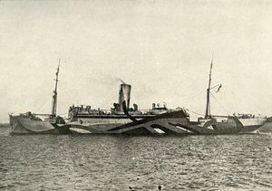 H.M. Auxiliary Cruiser Coronado Camouflaged by Unbekannt